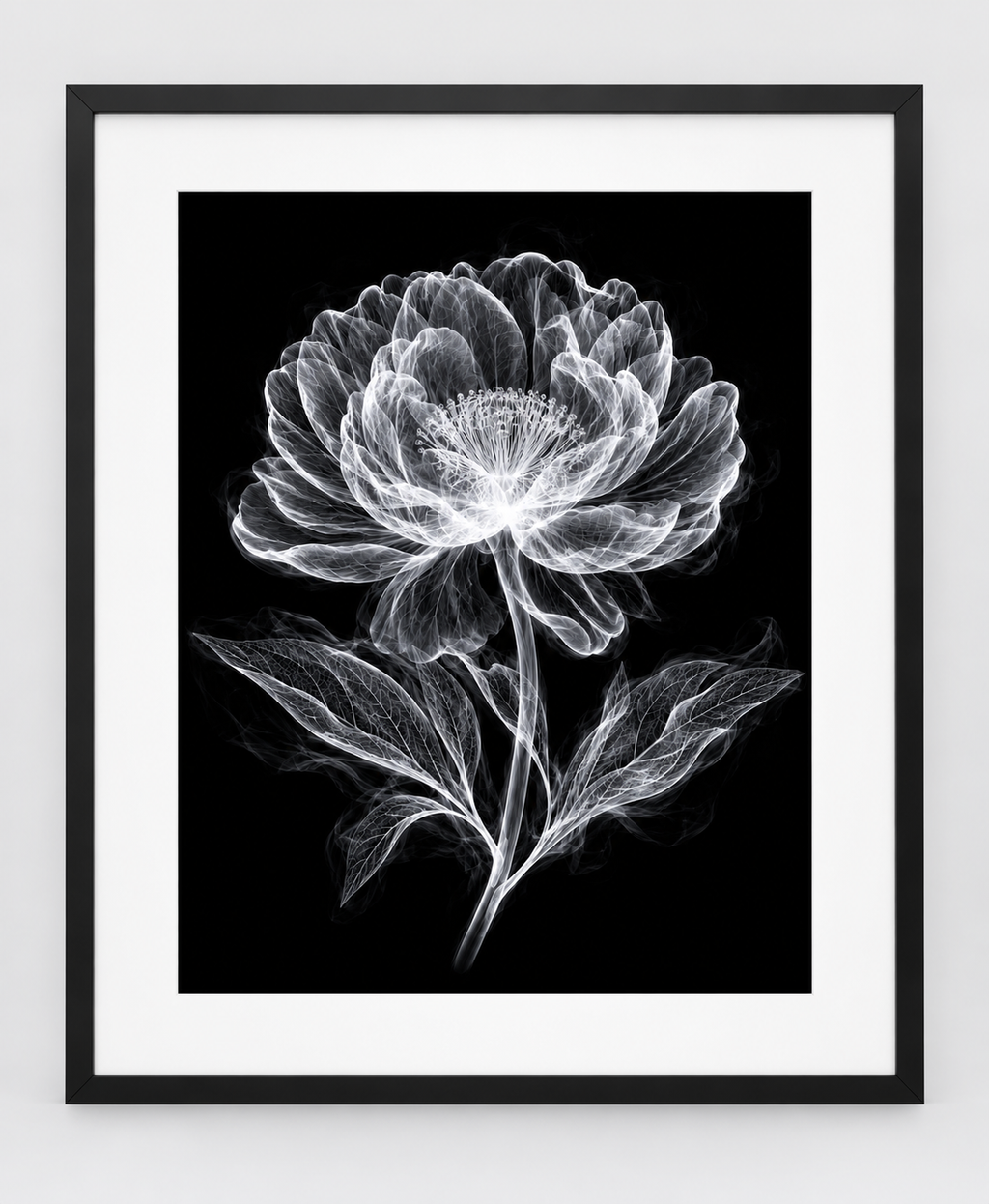 EXPOSED 006 — MADONNA LILY artwork in 16 × 20 black frame with white mat