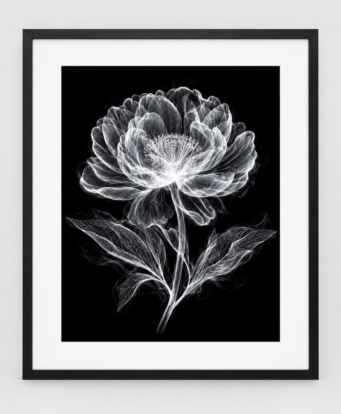 EXPOSED 006 — MADONNA LILY artwork in 16 × 20 black frame with white mat