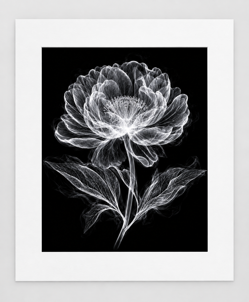 EXPOSED 006 — MADONNA LILY artwork in 16 × 20 white mat