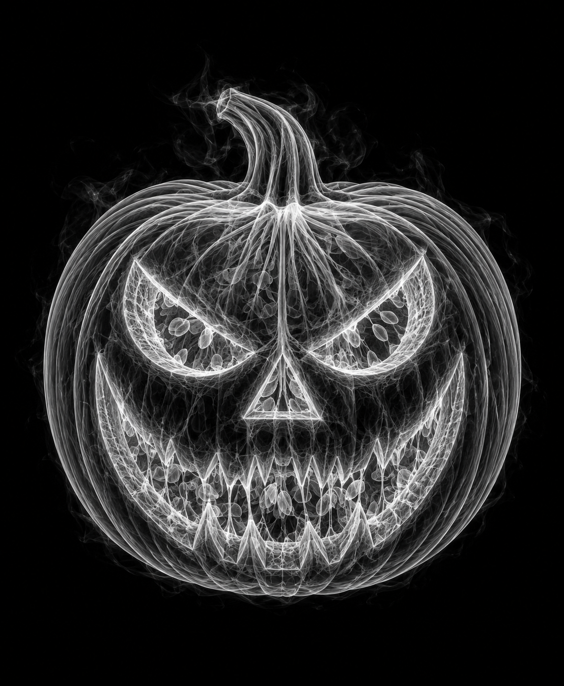 EXPOSED Halloween Pumpkin high-detail X-ray artwork