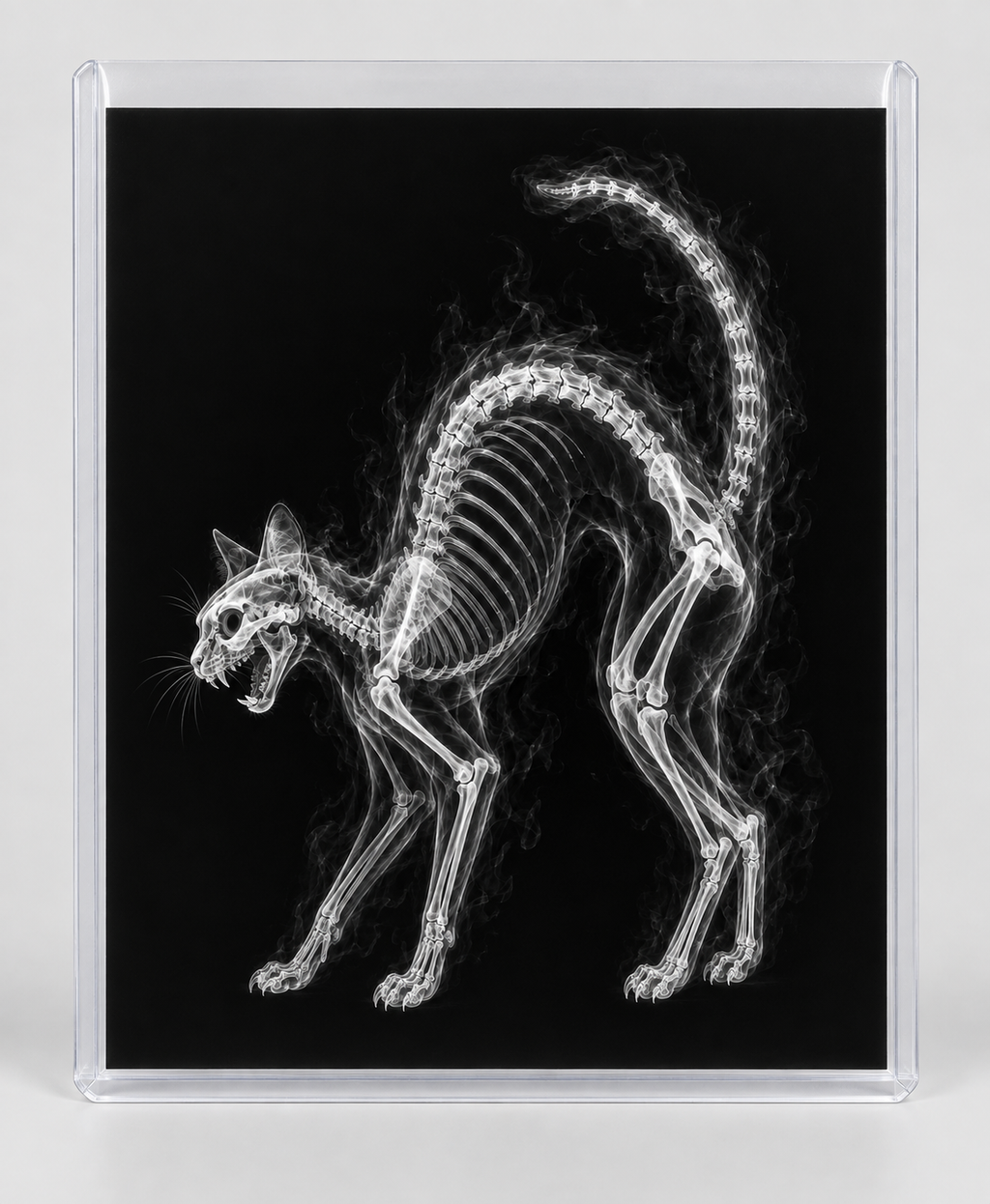 EXPOSED HALLOWEEN — BLACK CAT in clear rigid card sleeve