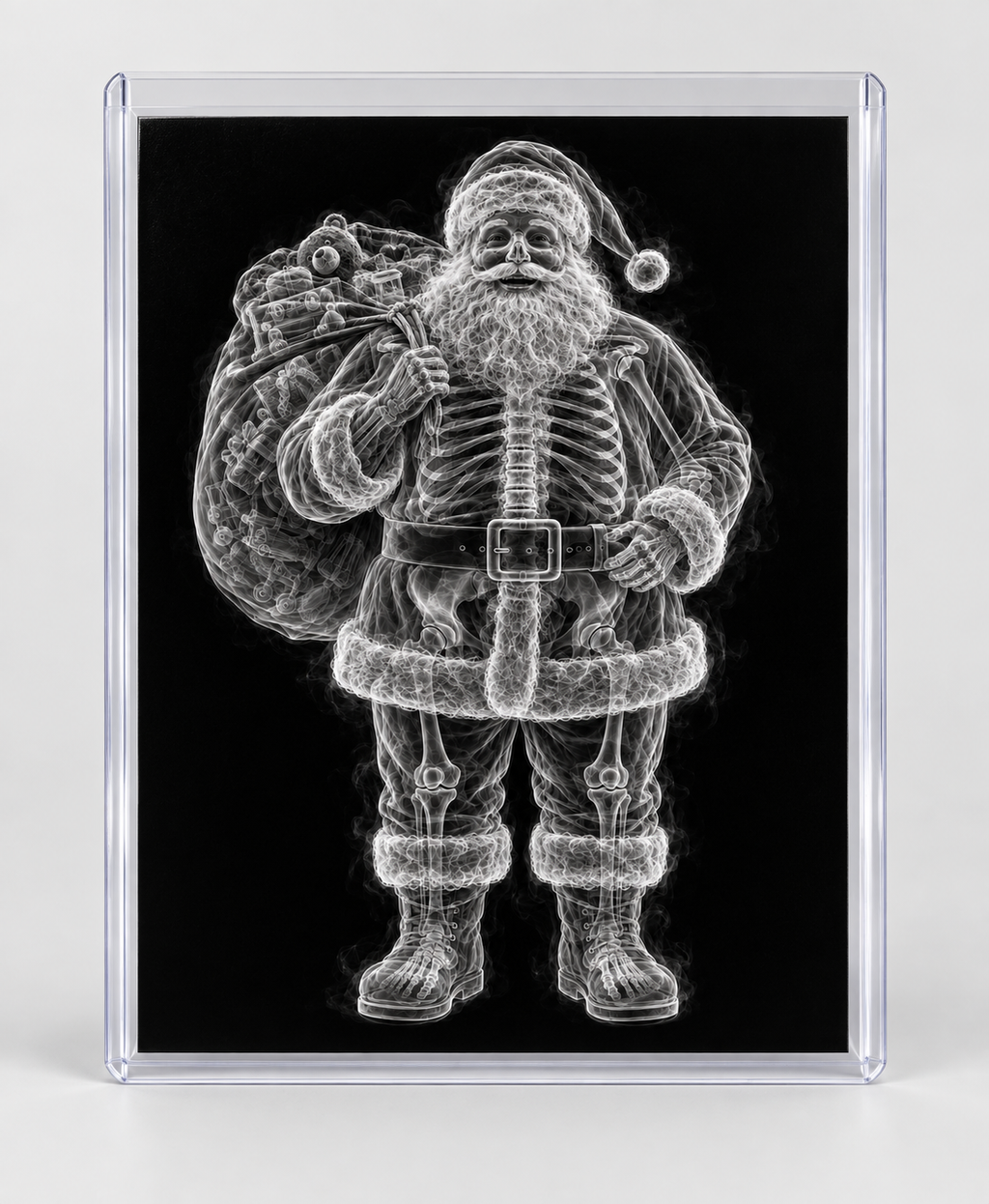 EXPOSED CHRISTMAS — FAT SANTA in clear rigid card sleeve