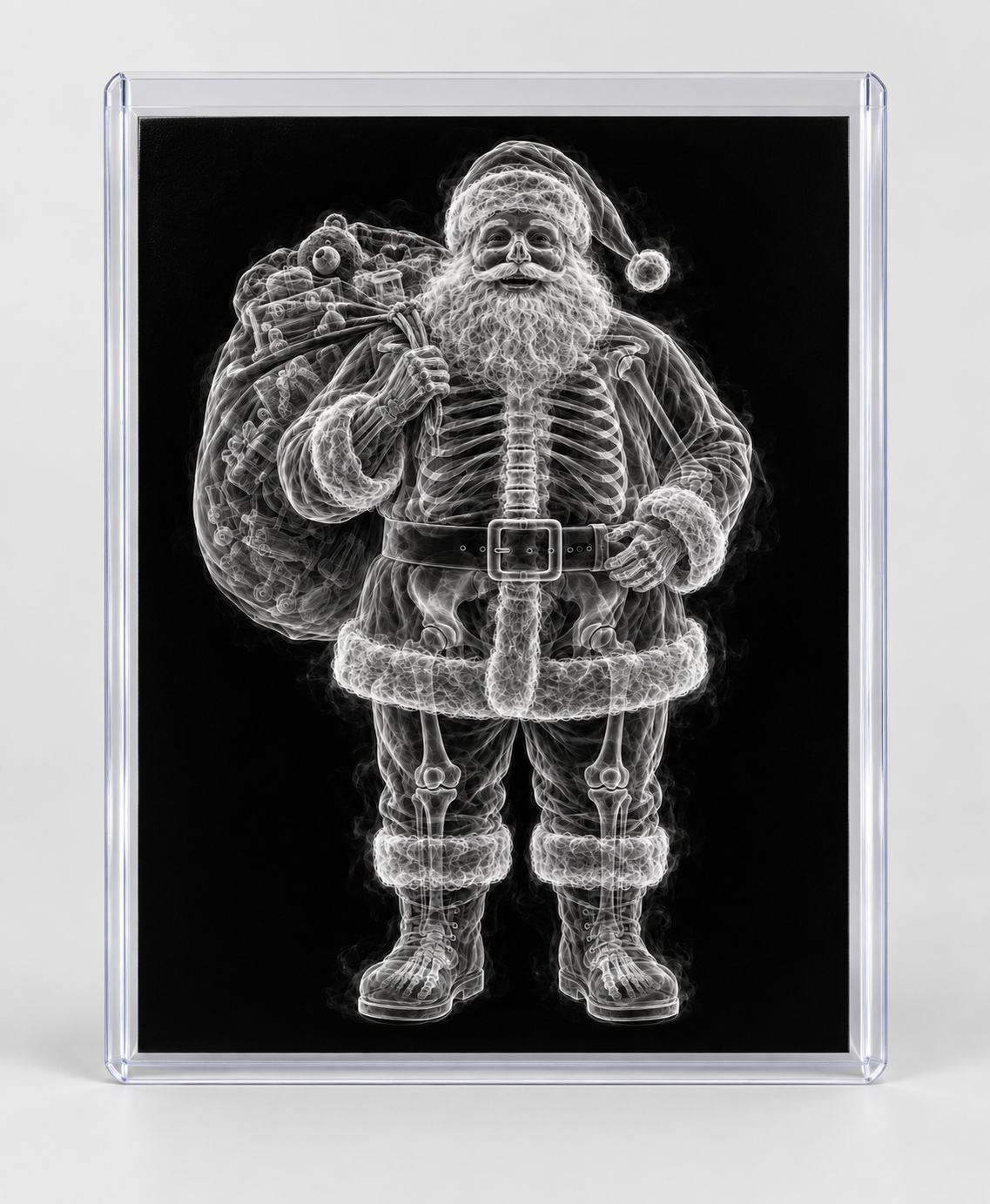 EXPOSED CHRISTMAS — FAT SANTA in clear rigid card sleeve