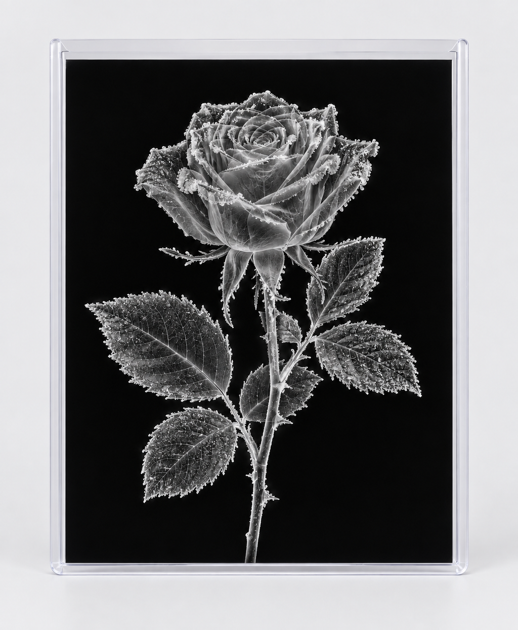 EXPOSED WINTER — FROZEN ROSE in clear rigid card sleeve