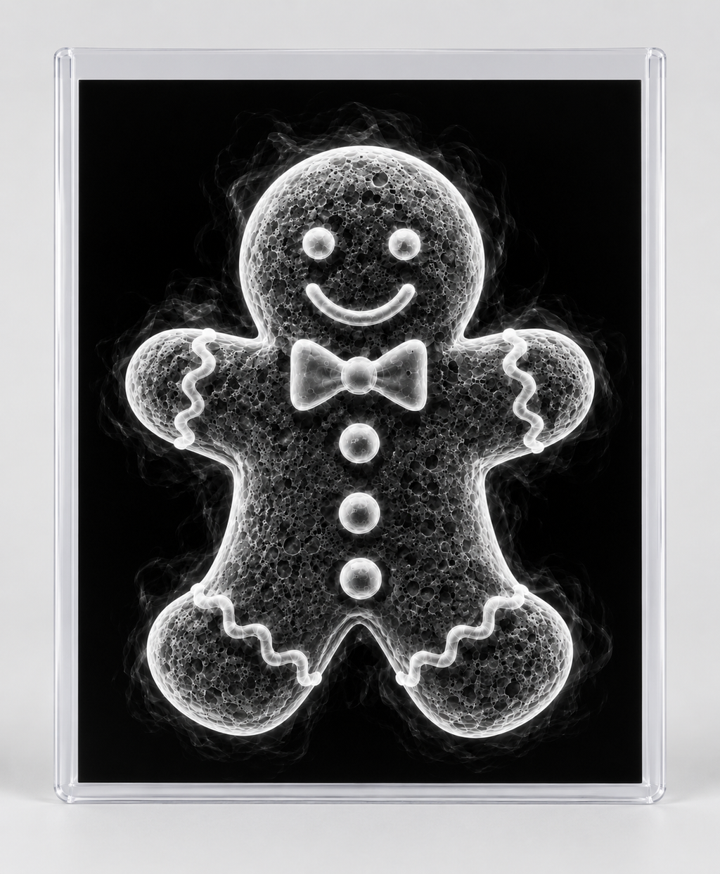EXPOSED CHRISTMAS — GINGERBREAD MAN in clear rigid card sleeve