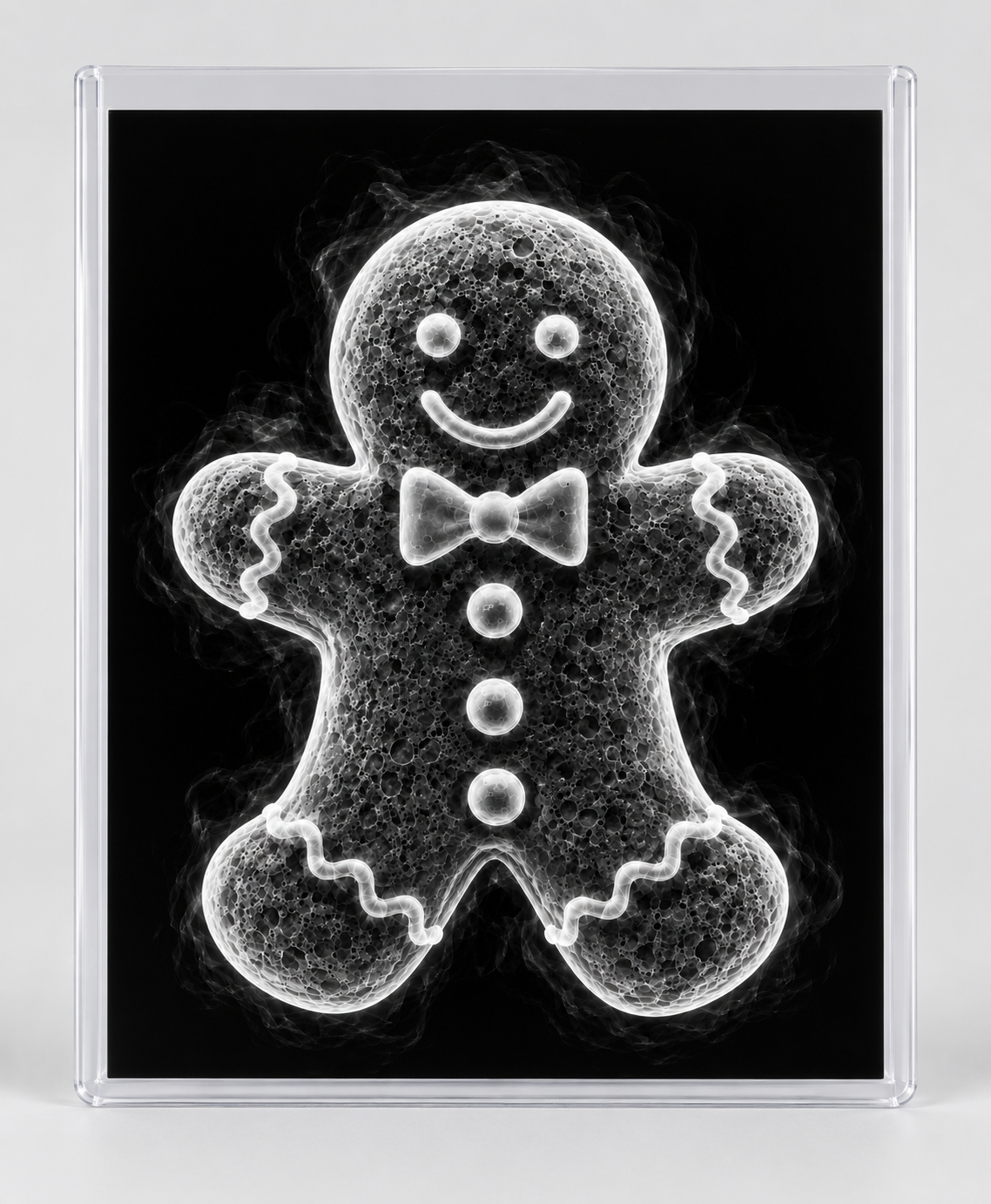 EXPOSED CHRISTMAS — GINGERBREAD MAN in clear rigid card sleeve