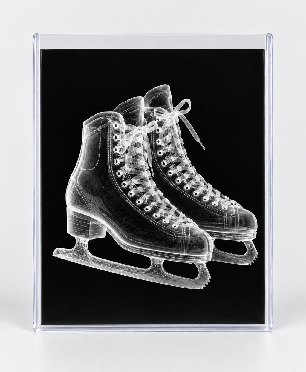 EXPOSED WINTER — ICE SKATES in clear rigid card sleeve