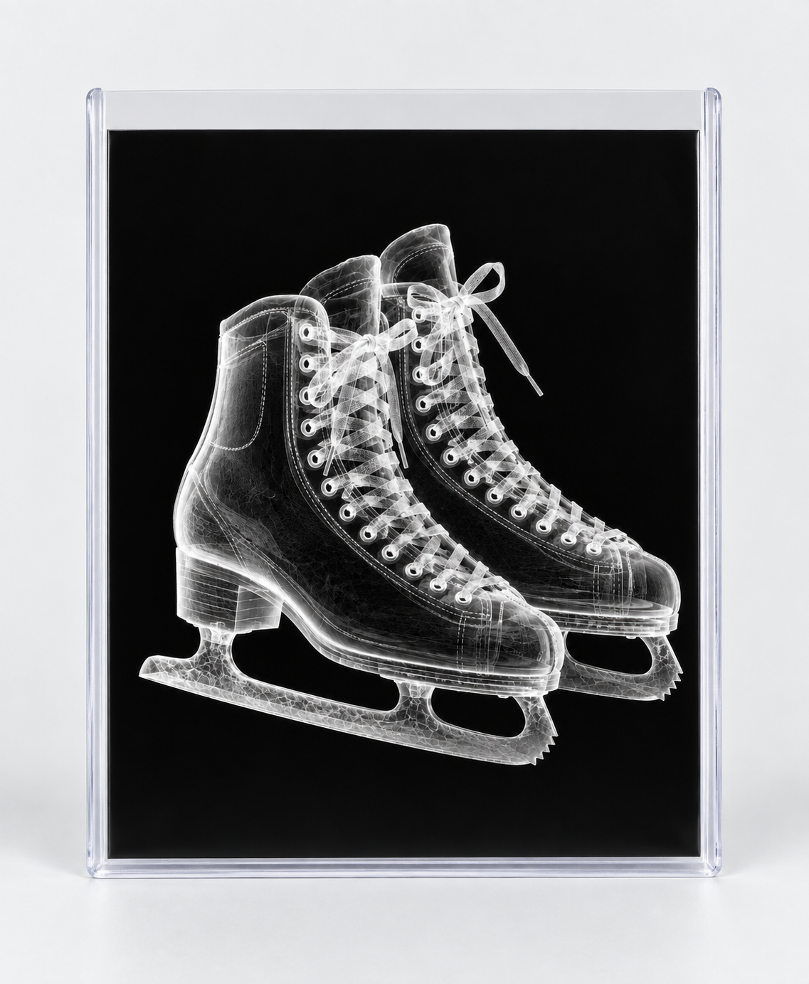 EXPOSED WINTER — ICE SKATES in clear rigid card sleeve
