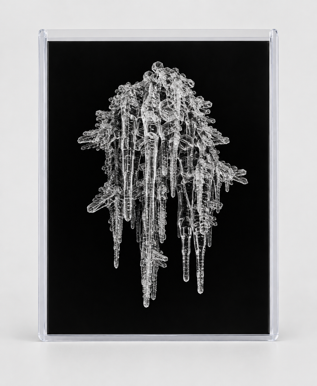 EXPOSED WINTER — ICICLE CLUSTER in clear rigid card sleeve