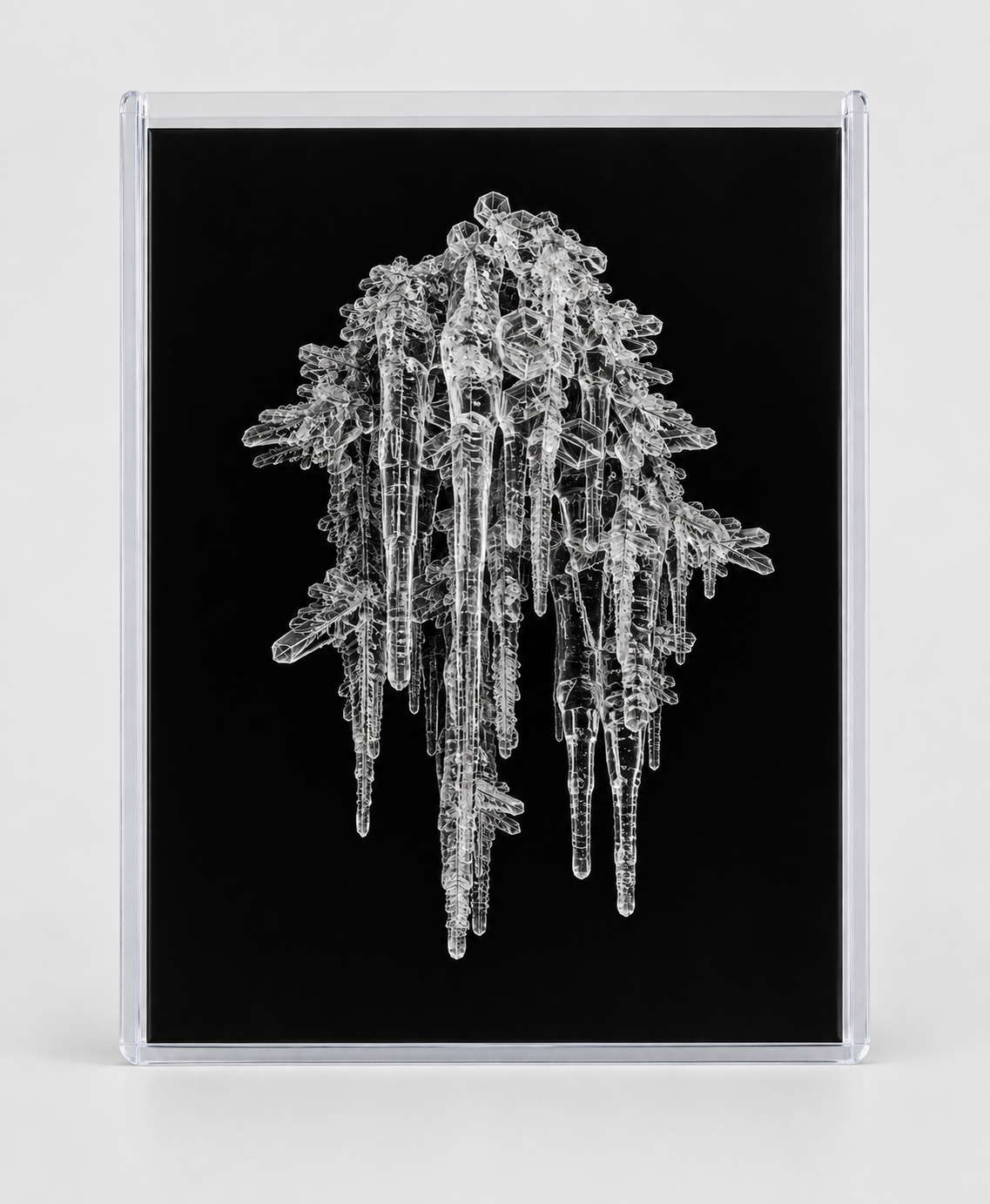 EXPOSED WINTER — ICICLE CLUSTER in clear rigid card sleeve