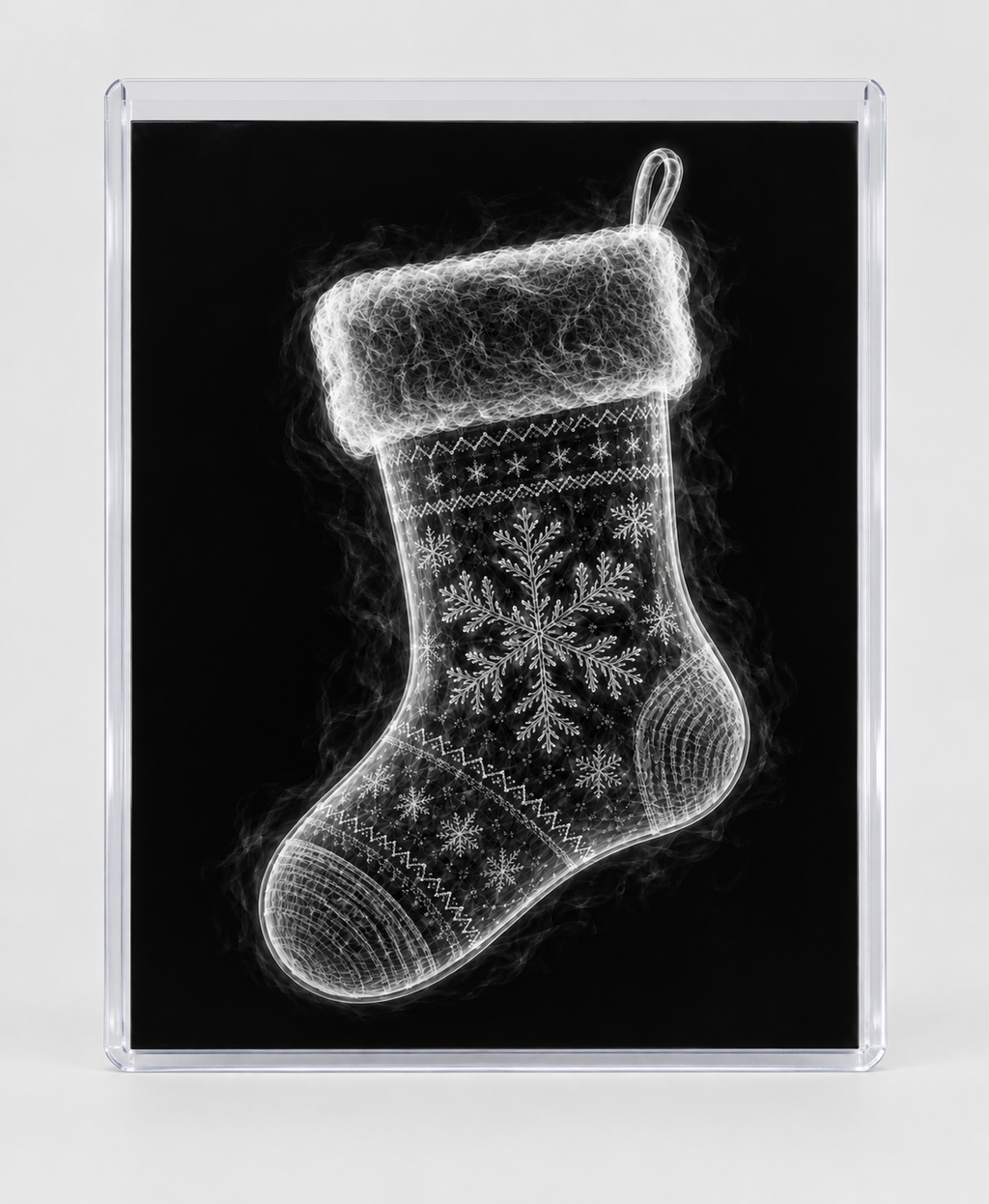 EXPOSED CHRISTMAS — STOCKING in clear rigid card sleeve
