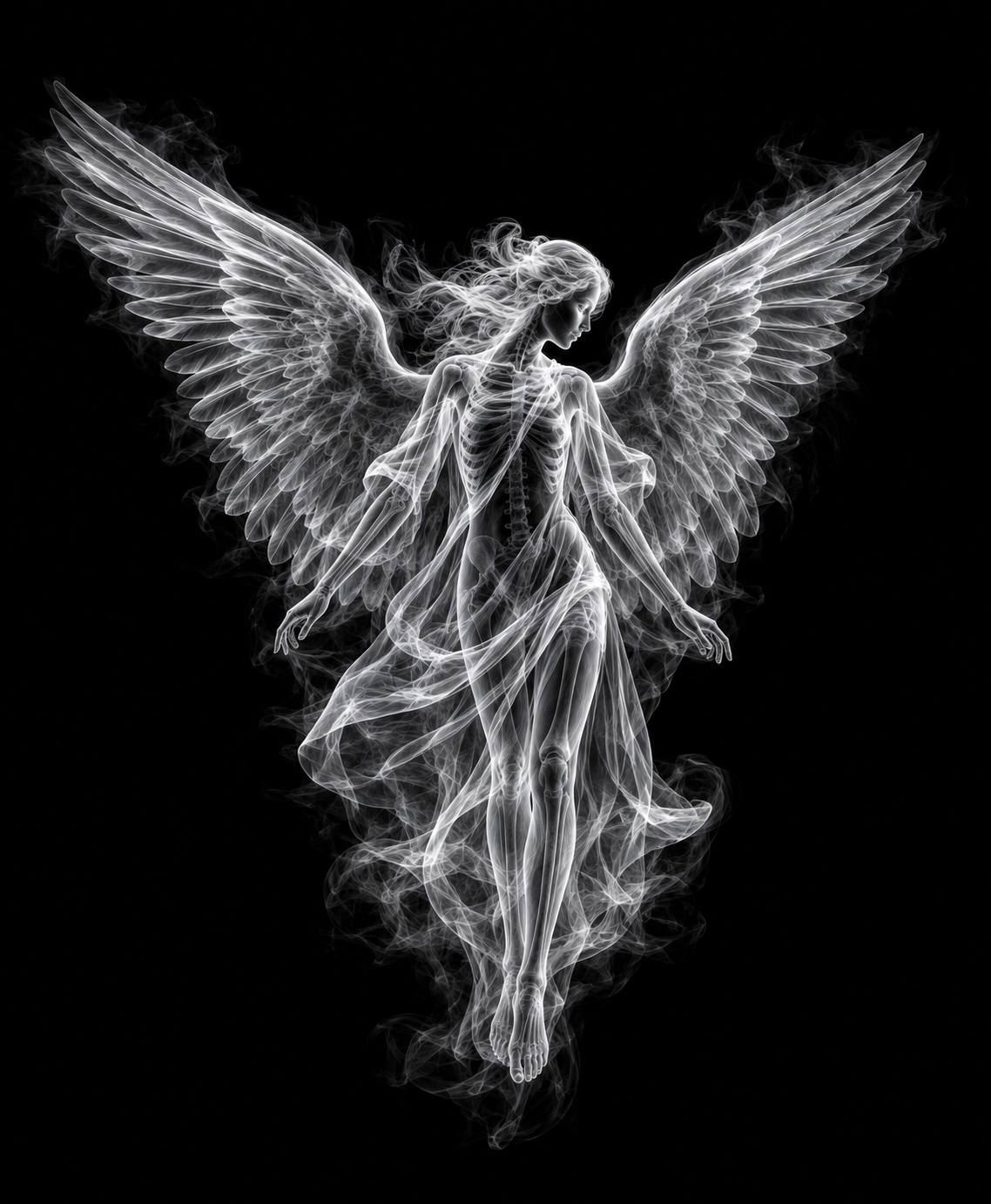 EXPOSED Angel high-detail X-ray artwork