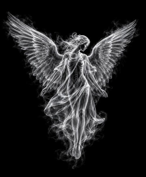 EXPOSED Angel high-detail X-ray artwork