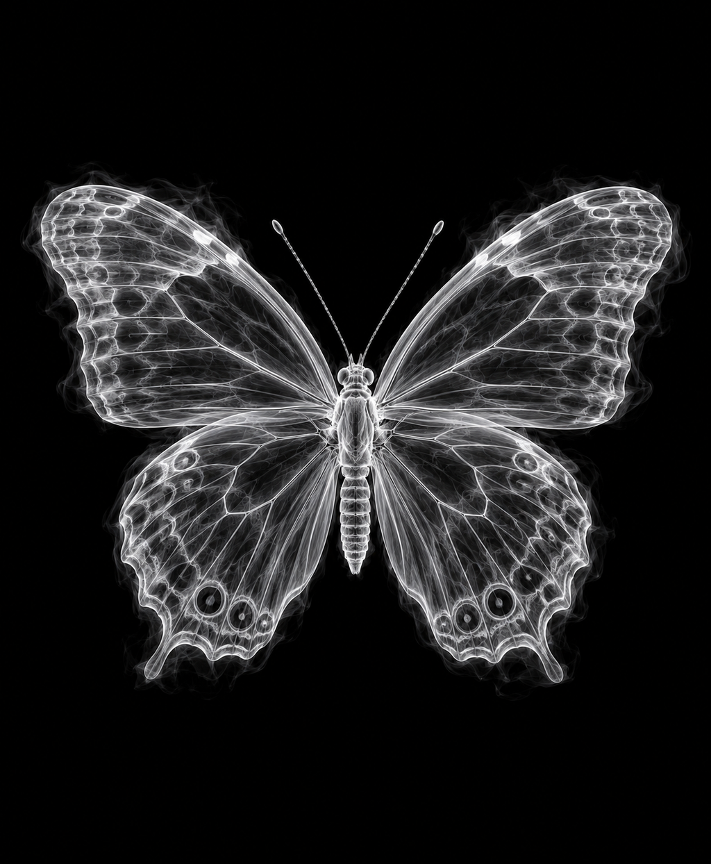 EXPOSED Butterfly high-detail X-ray artwork