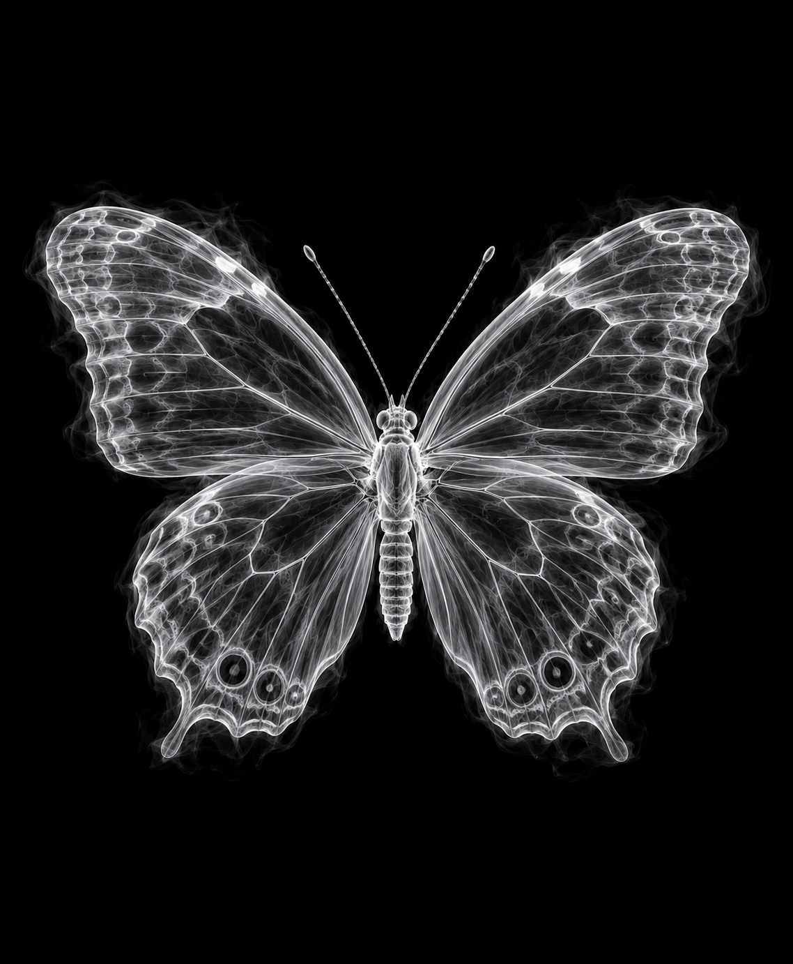 EXPOSED Butterfly high-detail X-ray artwork