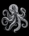 EXPOSED Octopus high-detail X-ray artwork