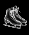 EXPOSED Winter Ice Skates X-ray artwork