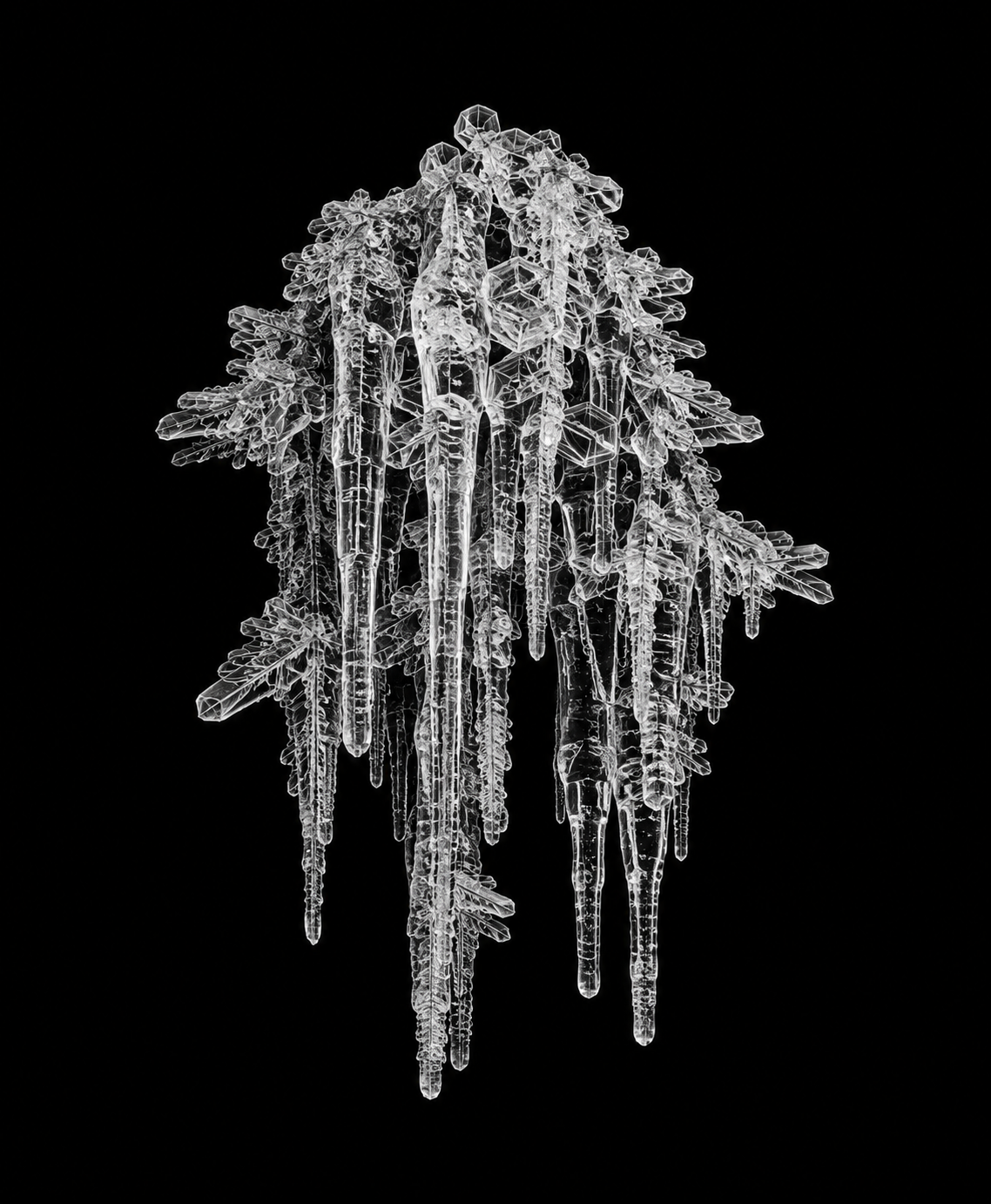EXPOSED Winter Icicle Cluster X-ray artwork