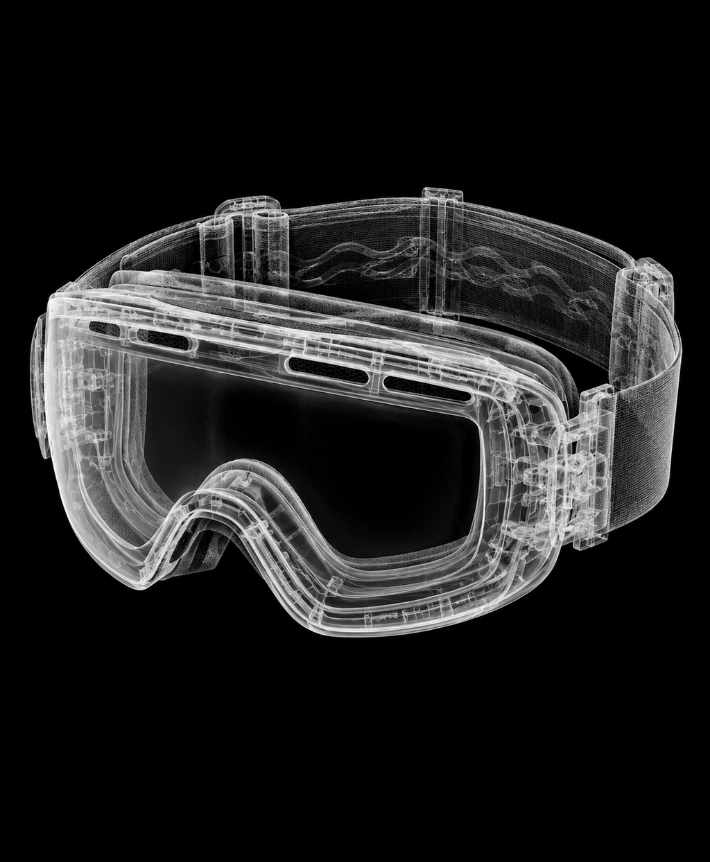 EXPOSED Winter Ski Goggles X-ray artwork