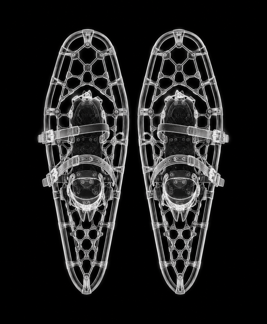 EXPOSED Winter Snowshoes X-ray artwork