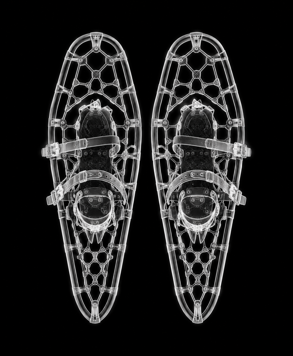 EXPOSED Winter Snowshoes X-ray artwork